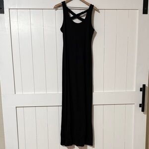 Compilot Black Bodycon Maxi-Dress